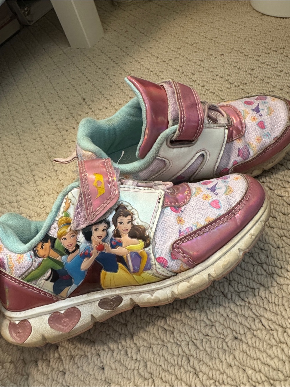 Light up Disney Princess Velcro Sneakers